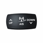 Technoexpress AIS ANTENNA black rocker switch cap with white antenna icon and UP/DOWN labels