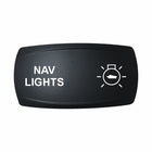 Technoexpress Shop black rocker switch labeled NAV LIGHTS with navigation icon