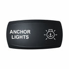 Technoexpress Shop black rocker switch actuator labeled ANCHOR LIGHTS with anchor light icon