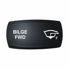 Technoexpress BILGE FWD rocker actuator, black panel with white BILGE FWD label and bilge icon