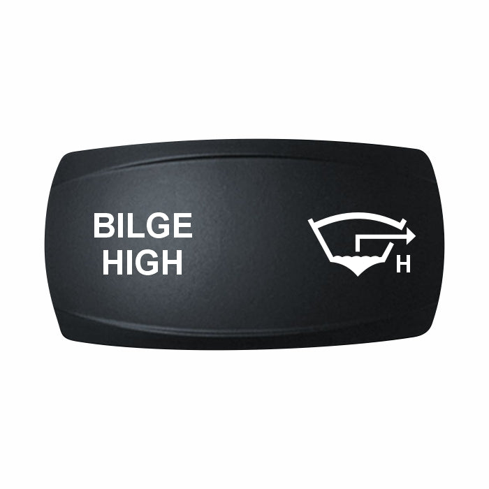 Technoexpress Shop BILGE HIGH rocker switch actuator with white bilge level icon
