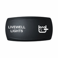 Technoexpress LIVEWELL LIGHTS rocker switch label with livewell icon