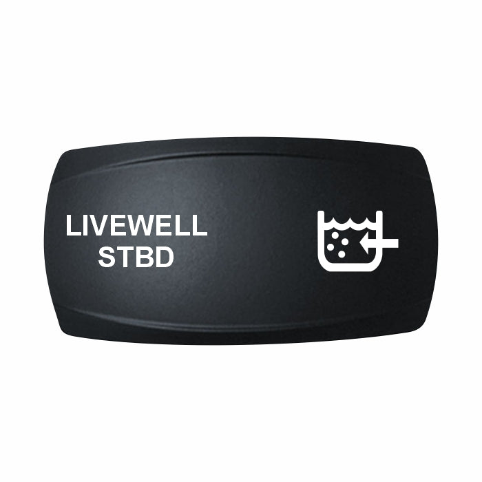Technoexpress Shop LIVEWELL STBD rocker actuator with livewell icon