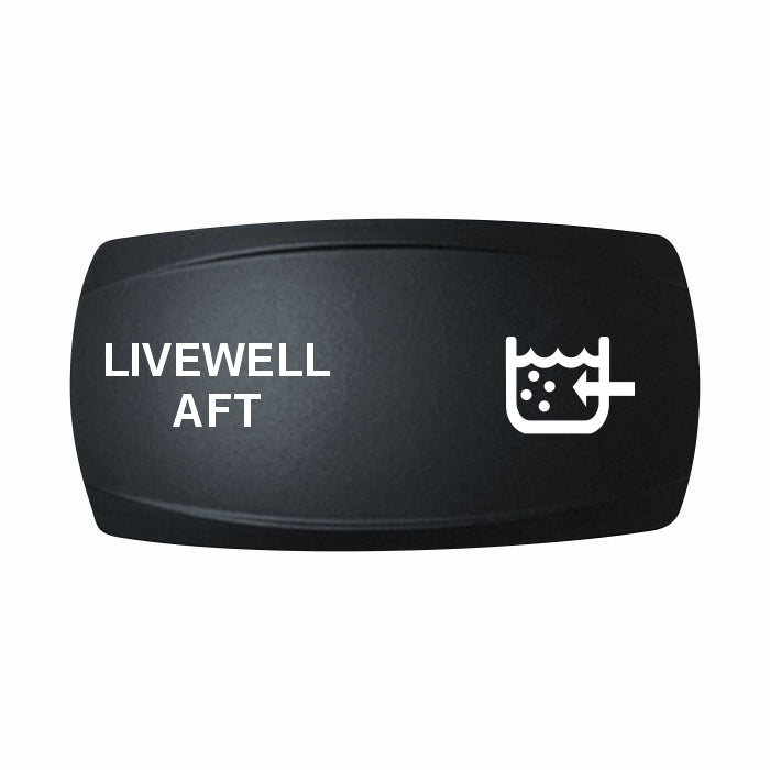 Technoexpress Shop LIVEWELL AFT rocker switch actuator with white livewell label and icon