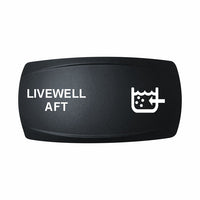 Technoexpress Shop LIVEWELL AFT rocker switch actuator with white livewell label and icon