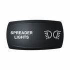 Technoexpress Shop black rocker switch cap labeled SPREADER LIGHTS with paired light icon
