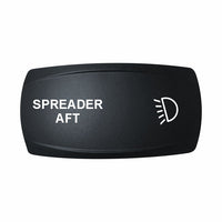 Technoexpress Shop "SPREADER AFT" rocker switch cap with white spreader light icon