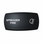 Technoexpress Shop SPREADER FWD rocker switch actuator with white light icon and label