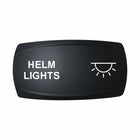 Technoexpress Shop black rocker switch labeled "HELM LIGHTS" with white light icon