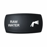 Technoexpress RAW WATER rocker switch with white spray icon for pump