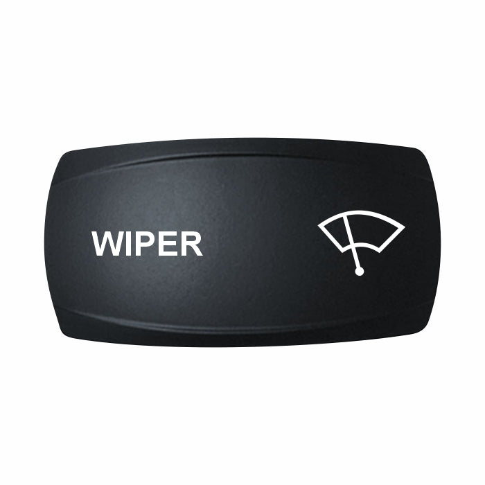 Technoexpress Shop rocker switch cap labeled 'WIPER' with white wiper icon and text