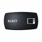Technoexpress black rocker switch cap labeled 'ELECT' with white electronic device icon