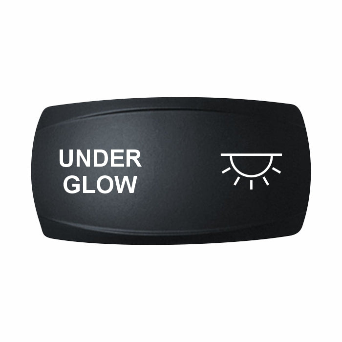 Technoexpress Shop UNDER GLOW rocker switch, black rectangular button with white light icon
