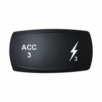 Technoexpress ACC 3 rocker switch actuator with white 'ACC 3' label and lightning bolt