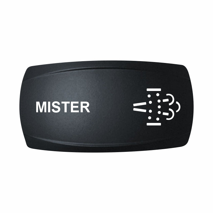 Technoexpress Shop MISTER rocker switch with mist spray icon and white label