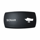 Technoexpress SONAR rocker switch cap with white boat icon and sonar wave symbol