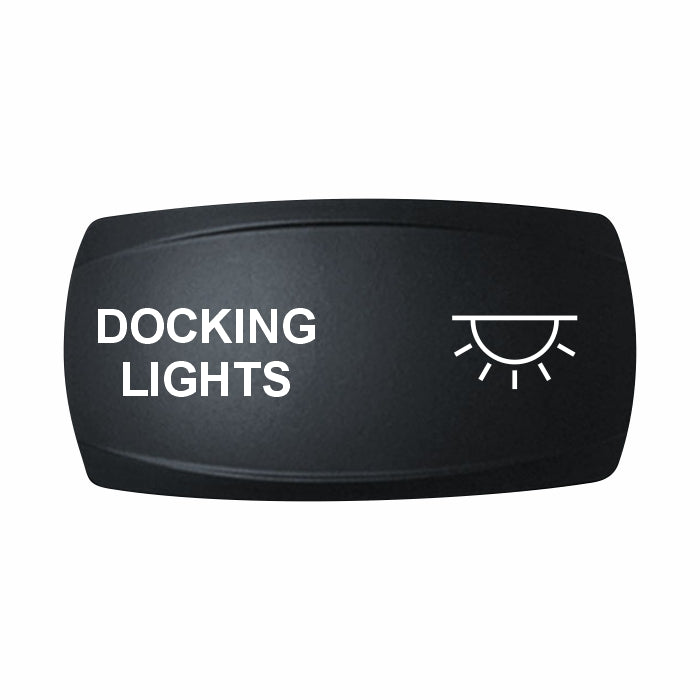 Technoexpress Shop black rocker switch labeled DOCKING LIGHTS with white light icon