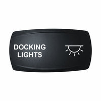 Technoexpress Shop black rocker switch labeled DOCKING LIGHTS with white light icon