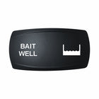 Technoexpress Shop BAIT WELL rocker switch cap with white labeled text and water icon