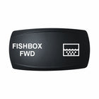Technoexpress Shop FISHBOX FWD rocker switch actuator with white labeled text and fishbox icon