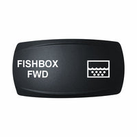 Technoexpress Shop FISHBOX FWD rocker switch actuator with white labeled text and fishbox icon