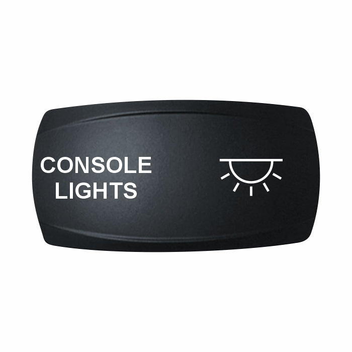 Technoexpress Console Lights rocker actuator with white CONSOLE LIGHTS label and light icon