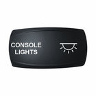 Technoexpress Console Lights rocker actuator with white CONSOLE LIGHTS label and light icon