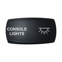 Technoexpress Console Lights rocker actuator with white CONSOLE LIGHTS label and light icon