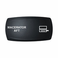 Technoexpress Shop MACERATOR AFT rocker switch label with macerator discharge icon