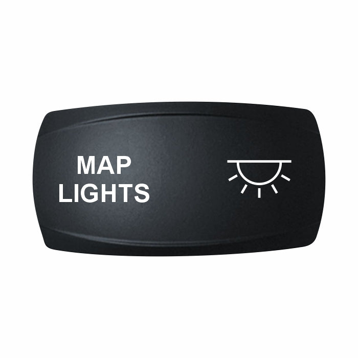 Technoexpress Shop black rocker switch labeled MAP LIGHTS with lamp icon