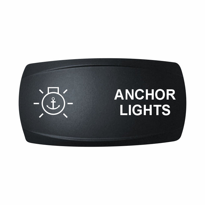 Technoexpress Shop rocker switch labeled ANCHOR LIGHTS with white anchor light icon