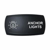 Technoexpress Shop rocker switch labeled ANCHOR LIGHTS with white anchor light icon