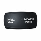 Technoexpress Shop LIVEWELL PORT rocker switch actuator with white livewell icon