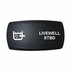Technoexpress LIVEWELL STBD rocker switch actuator with livewell pump icon