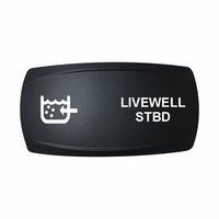 Technoexpress LIVEWELL STBD rocker switch actuator with livewell pump icon