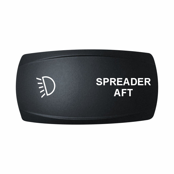Technoexpress SPREADER AFT black rocker switch with white light icon