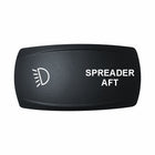 Technoexpress SPREADER AFT black rocker switch with white light icon