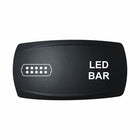 Technoexpress Shop black rectangular rocker switch labeled 'LED BAR' with multi-pin connector icon