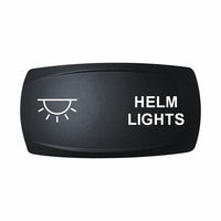 Technoexpress Shop black rocker switch labeled HELM LIGHTS with white light icon