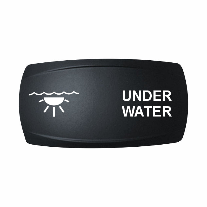 Technoexpress Shop underwater lights rocker switch cap labeled 'UNDER WATER' with light-under-water icon