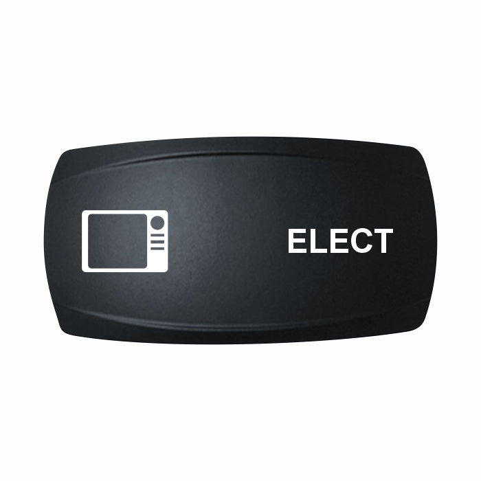 Technoexpress Shop ELECT rocker switch cap labeled "ELECT" with small monitor icon