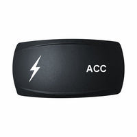 Technoexpress Shop ACC rocker switch with lightning bolt icon, black rectangular design