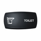 Technoexpress Shop black rocker switch cap labeled TOILET with white toilet icon