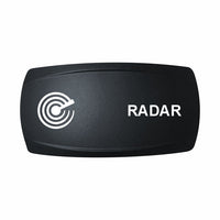 Technoexpress RADAR panel label with white radar icon and 'RADAR' text on black background