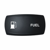 Technoexpress Shop black rectangular rocker switch actuator labeled FUEL with pump icon