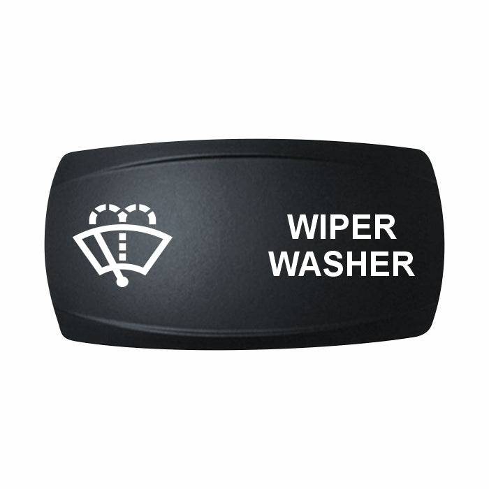 Technoexpress Shop black rocker switch cap labeled WIPER WASHER with white wiper icon