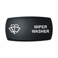 Technoexpress Shop black rocker switch cap labeled WIPER WASHER with white wiper icon