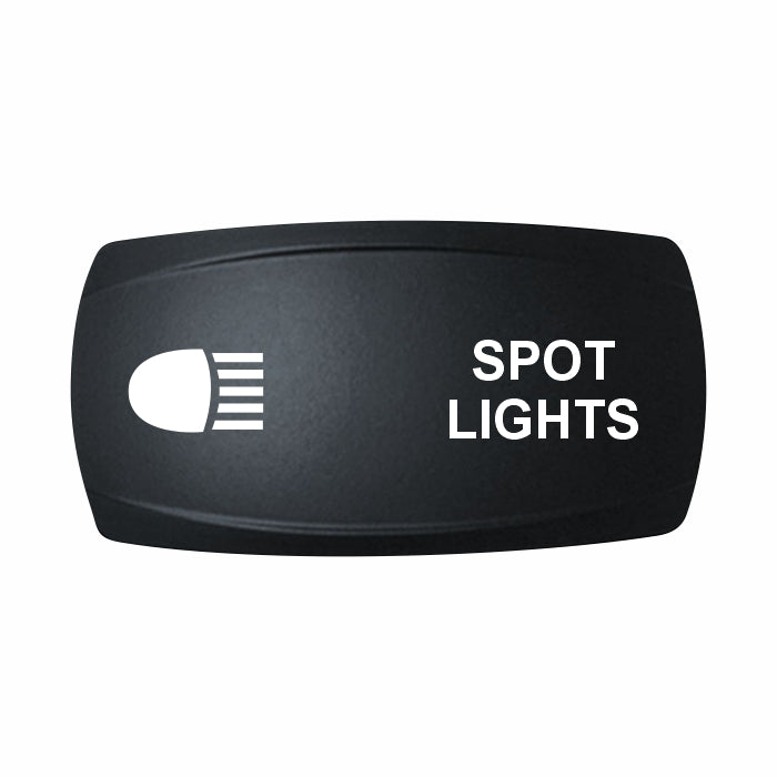 Technoexpress Shop SPOT LIGHTS rocker switch label with headlight beam icon
