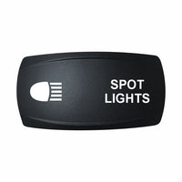 Technoexpress Shop SPOT LIGHTS rocker switch label with headlight beam icon