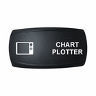 Technoexpress Shop CHART PLOTTER black rocker switch cap with white display icon and label